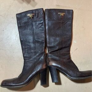 Prada heeled boots